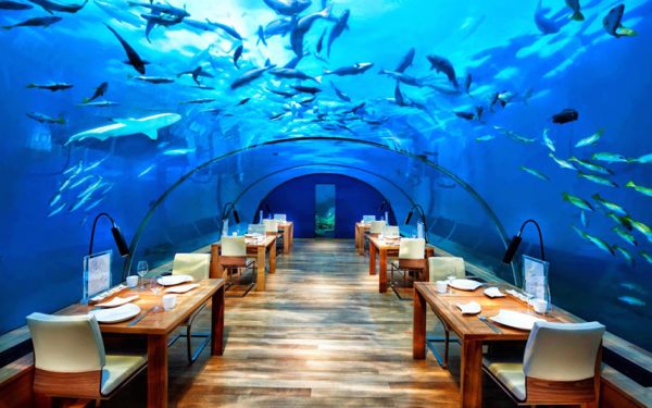 رستوران زیر دریایی، جزیره ی رنگالی در کونراد مالدیو